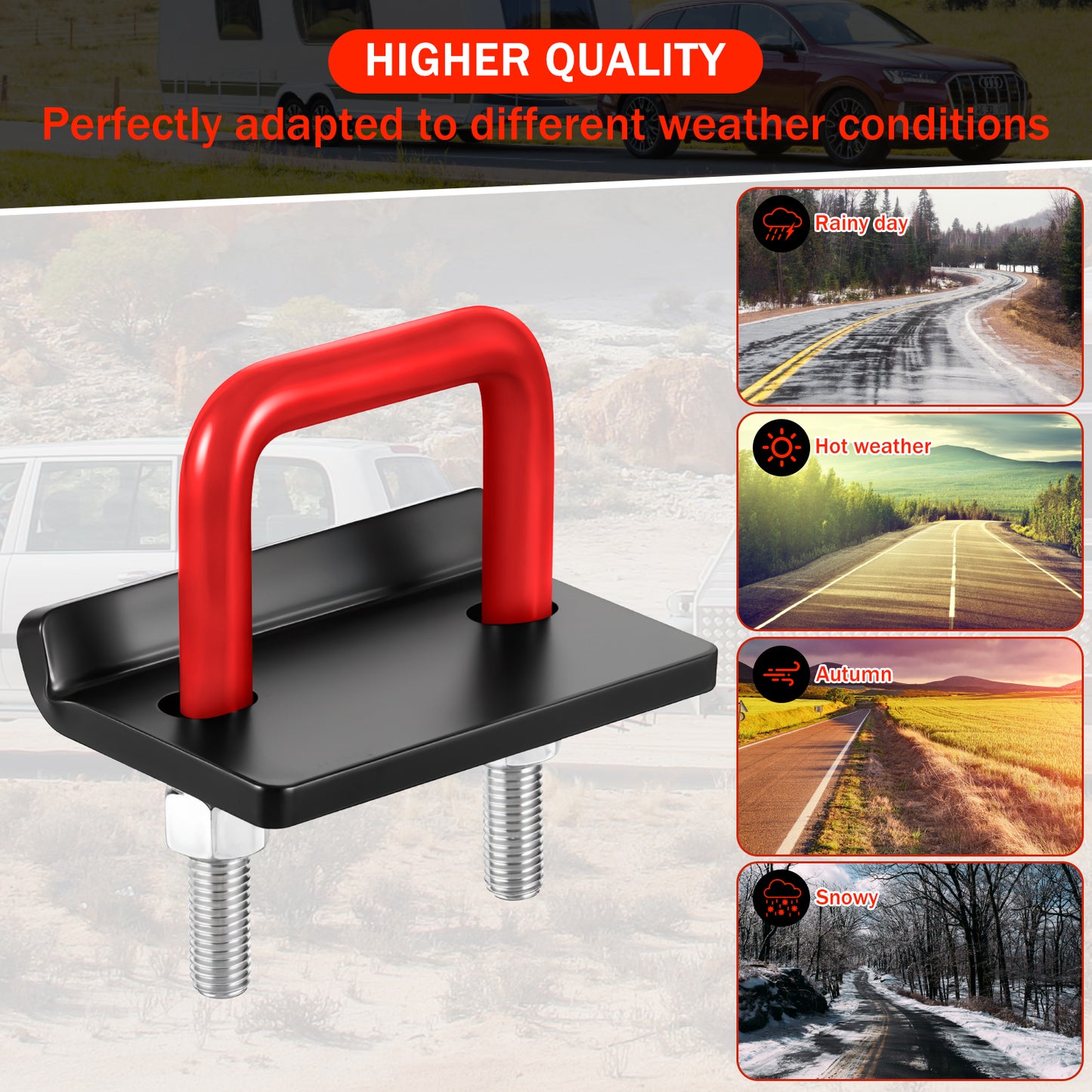 BOYISEN Anti Rattle Hitch Tightener - No Rattle Noise Hitch Clamp for 1.25” inch Trailer Hitches,Rust-Free Hitch Stabilizer,Reduce Movement on Hitch Mount Hitch Cargo Carrier Bike Rack